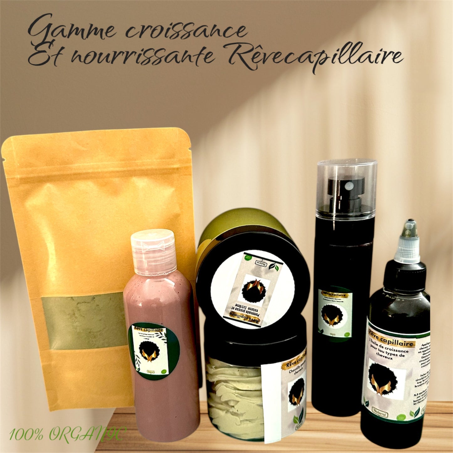 Gammes pousse et volume Rêvecapillaire