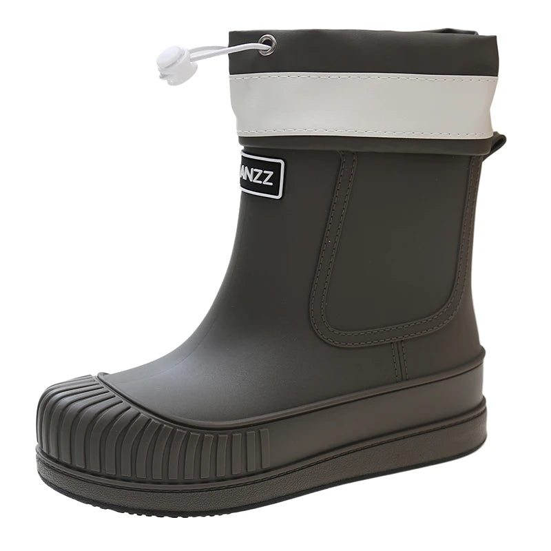 Bottes de Pluie Imperméables pour Femme, Bottes de Randonnée en Plein Air, École, Jours de Pluie à Pied, Camping, Mode, Non-ald, Doux, Confort