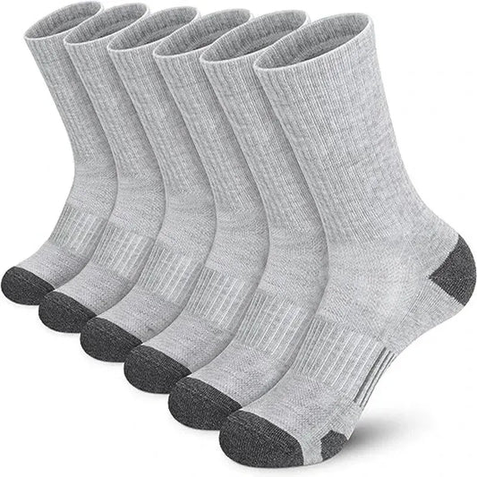 Chaussettes de sport en plein air pour hommes, haute qualité, confortables, douces, coordonnantes au sol, football, grande taille, nouveau style, 6/12 paires