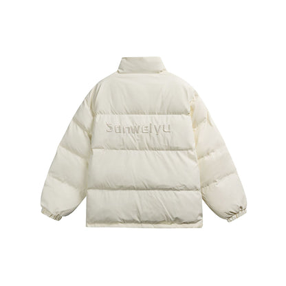 Manteau hiver Stand Collar Oversized Cotton Jacket Men's Retro Warm Winter Coat