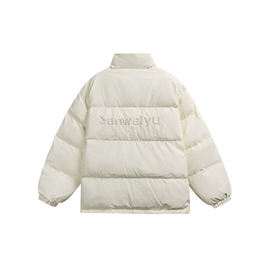 Manteau hiver Stand Collar Oversized Cotton Jacket Men's Retro Warm Winter Coat