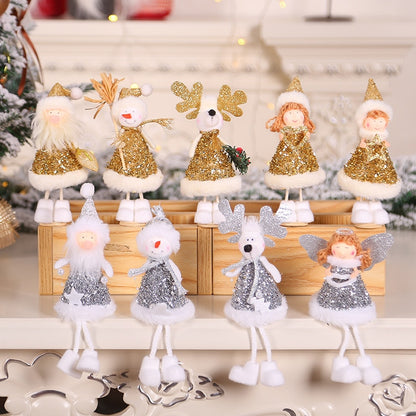 New Year Latest Christmas Angel Dolls Cute Xmas Tree Ornament Noel Deco Christmas Decoration for Home Navidad Kid Gift