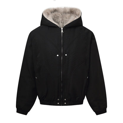 Jacket hiver Hooded Short Cotton Coat  Thick Warm Winter Jacket