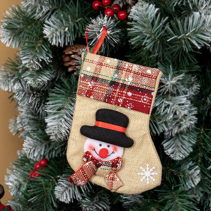 Christmas Decorations Christmas Mini Socks Christmas Tree Ornaments Gift Bags Candy Socks for Kindergarten