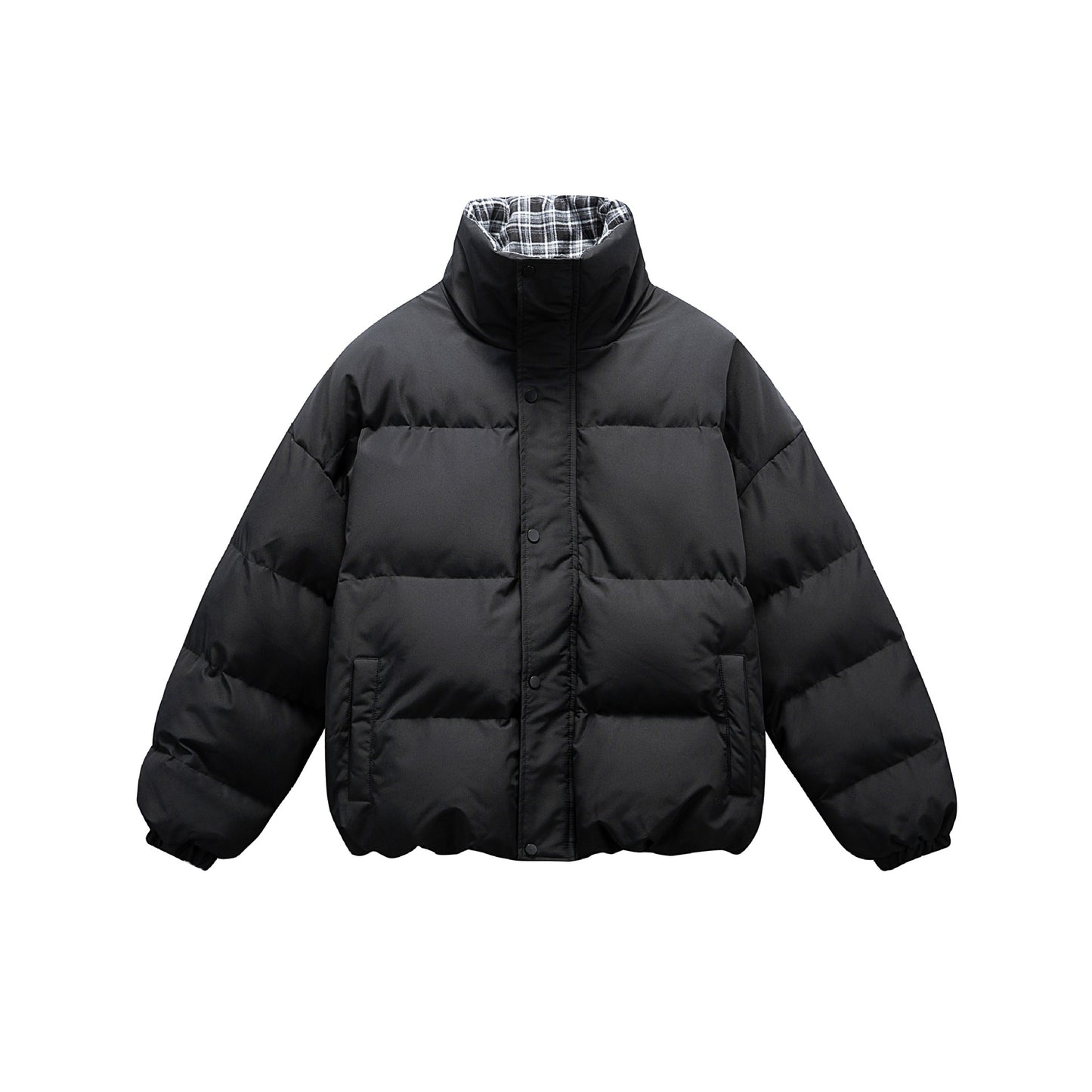 Manteau hiver Thickened Stand Collar Cotton Coat Couple Retro Warm Bread Style Cotton Jacket Outerwear