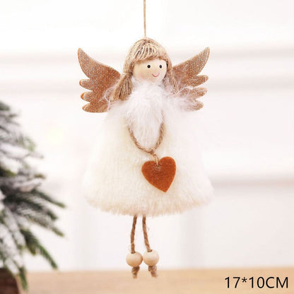New Year Latest Christmas Angel Dolls Cute Xmas Tree Ornament Noel Deco Christmas Decoration for Home Navidad Kid Gift