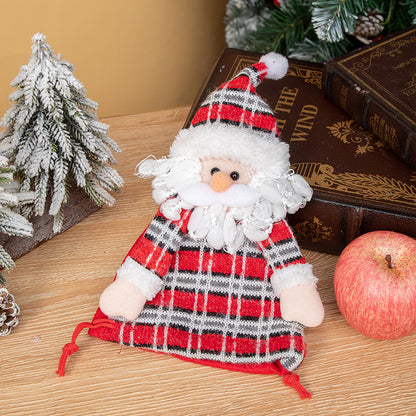 Creative Christmas Decoration Cartoon Tote Bag Gift Bag Christmas Present Bag Kids Candy Bag Apple Bag