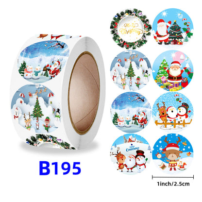 Christmas gift stickers decorative sealing sticker Merry Christmas Reward Self-adhesive labels Children's Day party