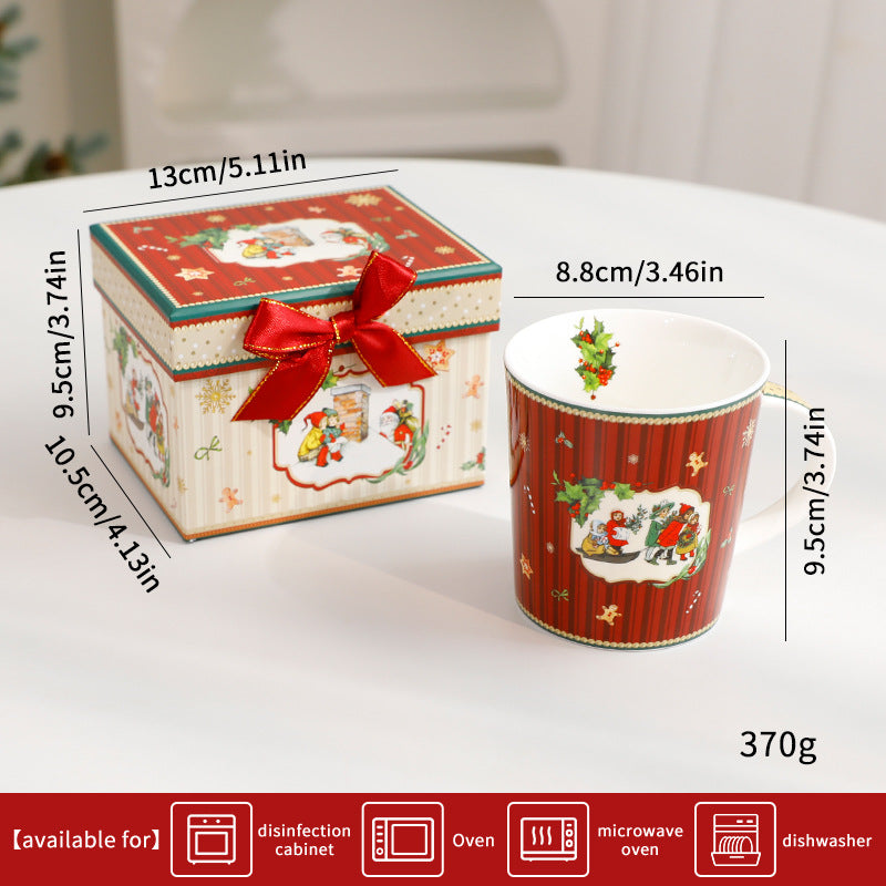 Christmas Elegant Ceramic Tableware Set - Bowl PlateSimple Luxury Style Dinnerware Gift Set