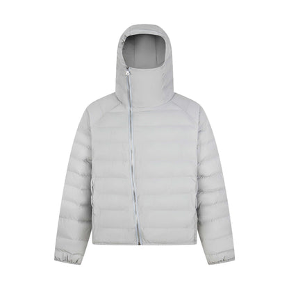 Manteau hiver Urban Style Irregular Zipper Thick Hooded Cotton Coat Unisex Trendy Loose Casual Warm Puffer Jacket