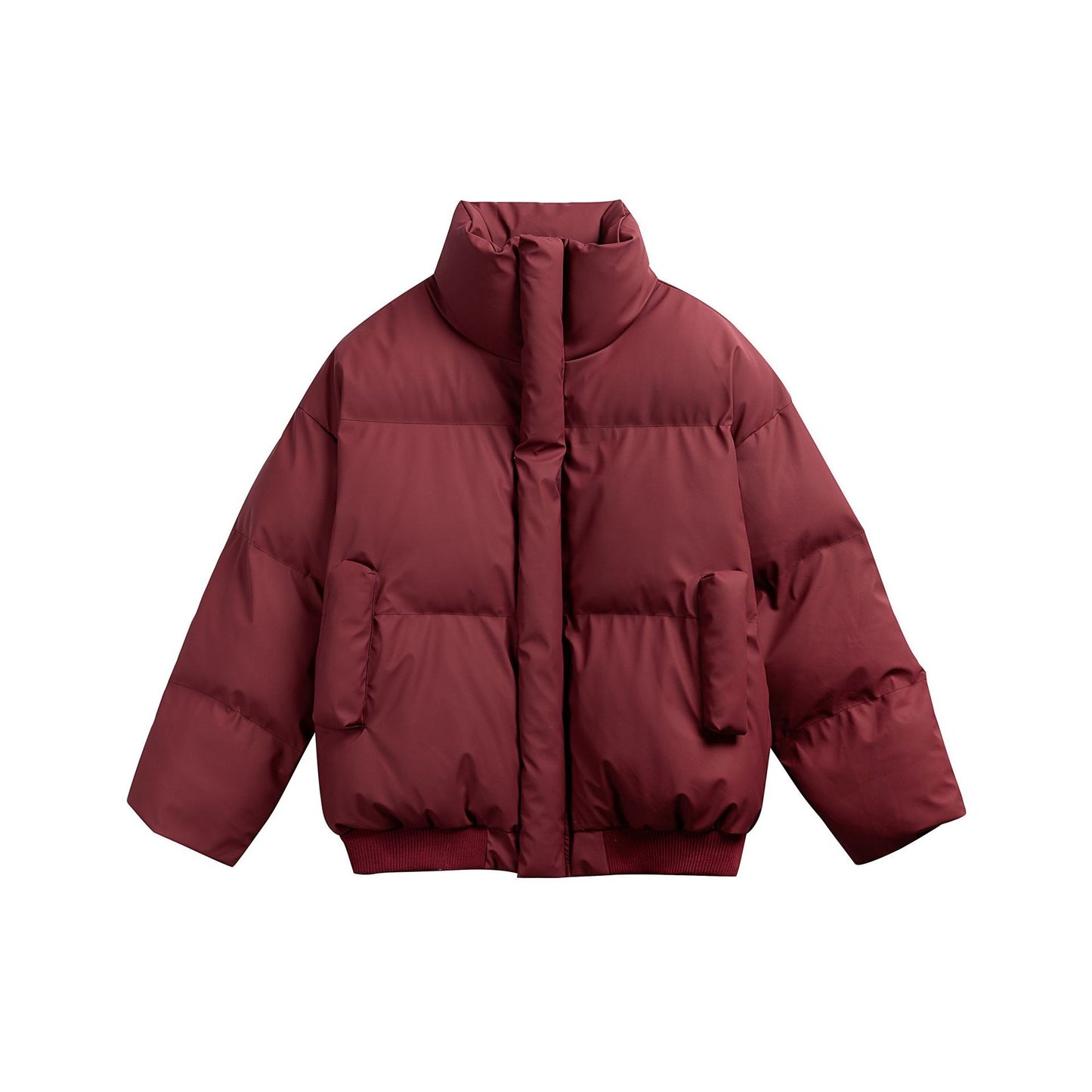 Collar PU Leather Cotton Coat for Men and Women Thick Warm Cotton Jacket