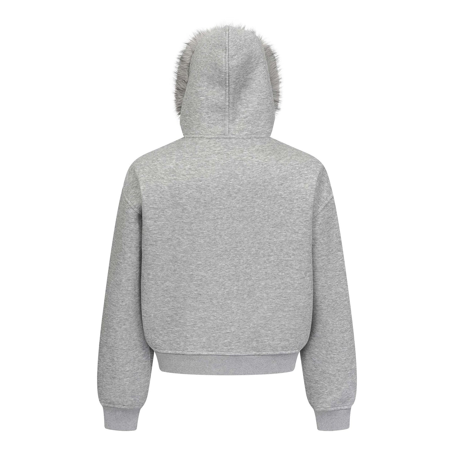 Manteau hiver Urban Streetwear Patchwork Minimalist Solid Color Hooded Zip-Up Sweatshirt Unisex Trendy Loose Casual Jacket