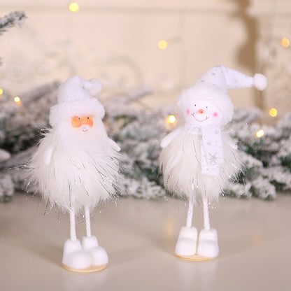 Latest New Year Christmas Angel Girl Boy Dolls Xmas Tree Ornament Noel Christmas Decoration for Home Navidad Kids Gift