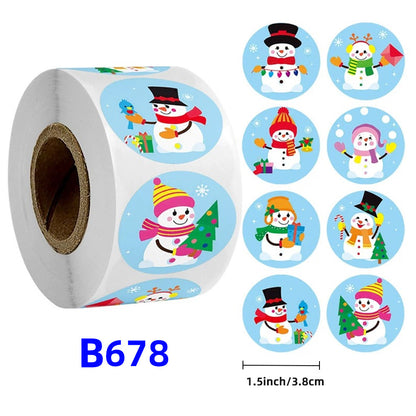 Christmas gift stickers decorative sealing sticker Merry Christmas Reward Self-adhesive labels Children's Day party