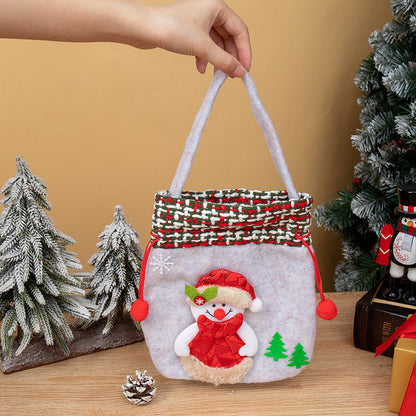 Christmas Decorations Christmas Tote Bag Candy Pouch Drawstring Bag Gift Packaging Bag Gift Bag