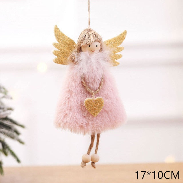New Year Latest Christmas Angel Dolls Cute Xmas Tree Ornament Noel Deco Christmas Decoration for Home Navidad Kid Gift