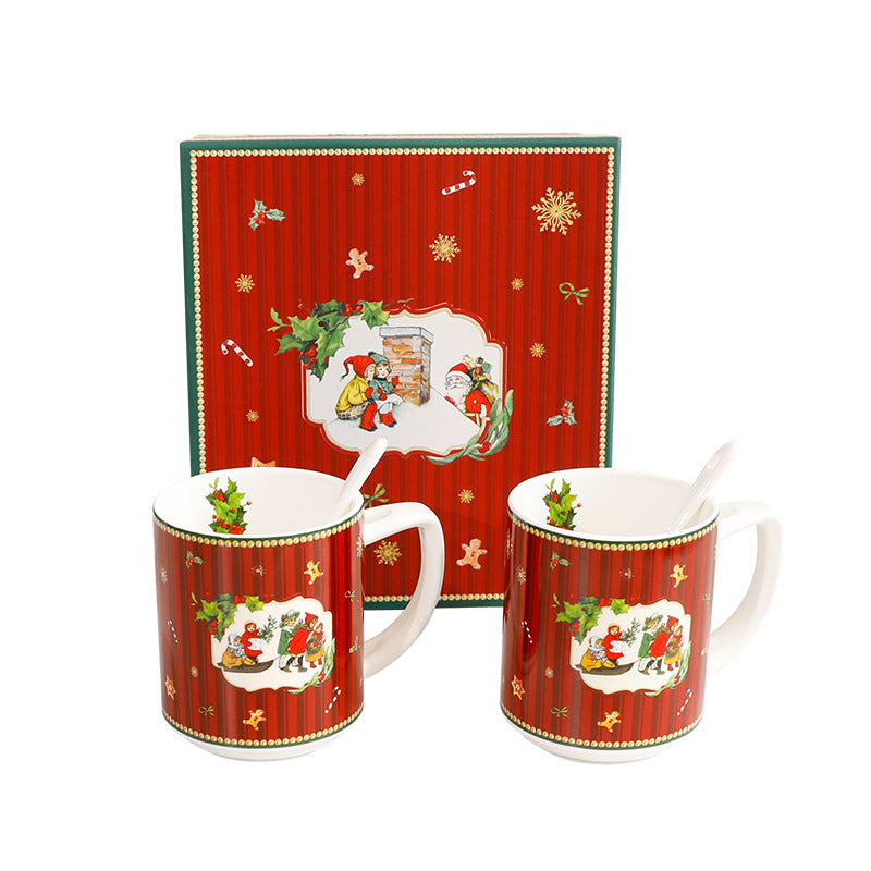 Christmas Elegant Ceramic Tableware Set - Bowl PlateSimple Luxury Style Dinnerware Gift Set