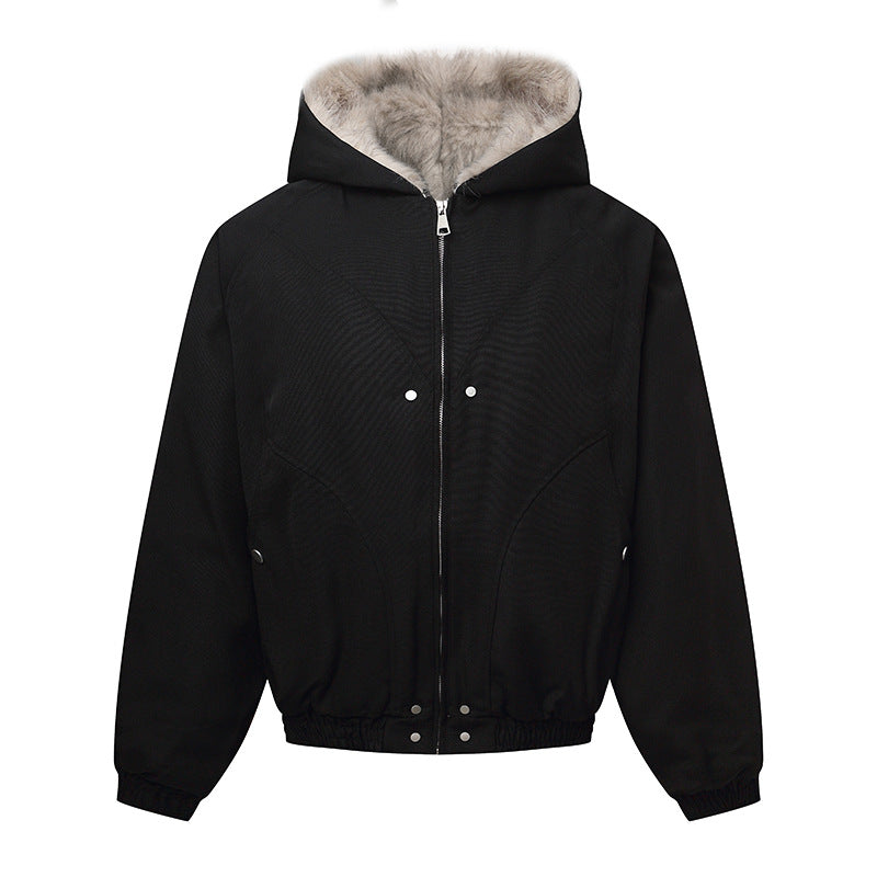Jacket hiver Hooded Short Cotton Coat  Thick Warm Winter Jacket