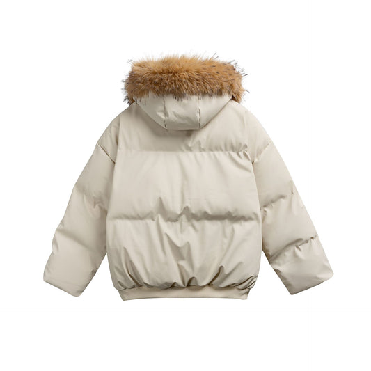 Manteau hiver Leather Cotton Coat for Men and Women Thick Warm Winter Outerwear