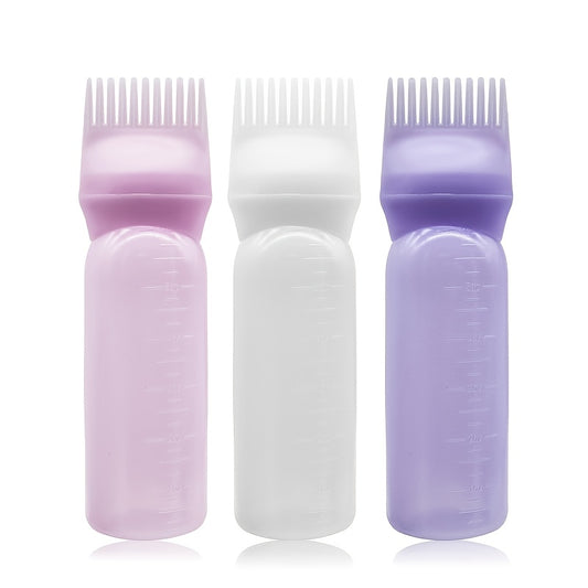 1pc Plastic Dry Cleaning Bottle For Hair Dyeing And Washing Bottle With Graded Thickening Hair Dyeing Bottle For Hair Dyeing Cream Bottle For Perm