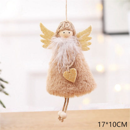 New Year Latest Christmas Angel Dolls Cute Xmas Tree Ornament Noel Deco Christmas Decoration for Home Navidad Kid Gift