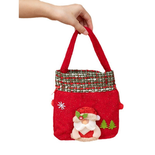 Christmas Decorations Christmas Tote Bag Candy Pouch Drawstring Bag Gift Packaging Bag Gift Bag