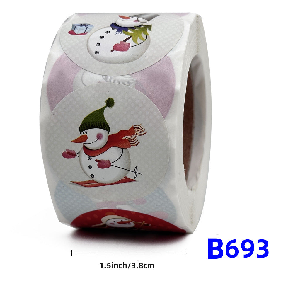 Christmas gift stickers decorative sealing sticker Merry Christmas Reward Self-adhesive labels Children's Day party