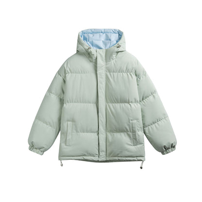 Manteau hiver Casual Hooded Coat for Couples Loose Thick Warm