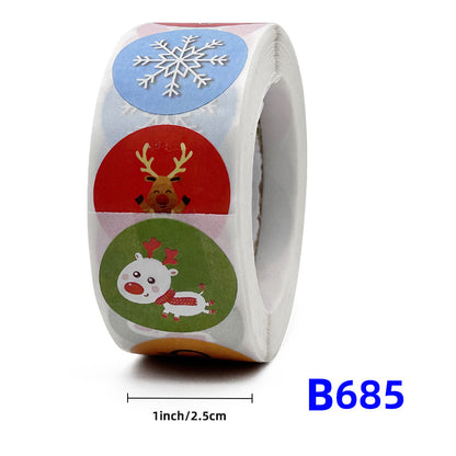 Christmas gift stickers decorative sealing sticker Merry Christmas Reward Self-adhesive labels Children's Day party