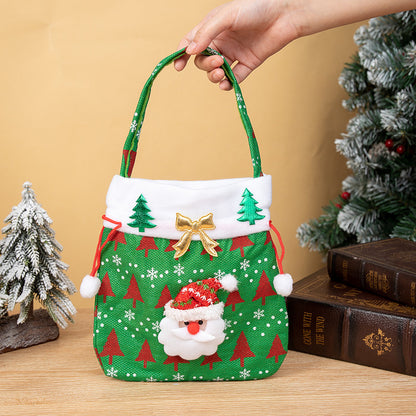 Christmas Decoration Supplies New Santa Claus Gift Bag Christmas Candy Bag Christmas Gift Bag Apple Bag