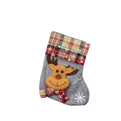 Christmas Decorations Christmas Mini Socks Christmas Tree Ornaments Gift Bags Candy Socks for Kindergarten