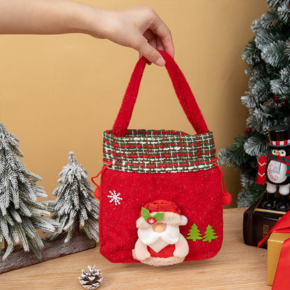 Christmas Decorations Christmas Tote Bag Candy Pouch Drawstring Bag Gift Packaging Bag Gift Bag