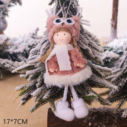 New Year Gift Cute Christmas Angel Doll Xmas Tree Ornament Noel Deco Christmas Decoration for Home Natal Navidad Decor