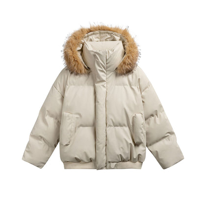 Manteau hiver Leather Cotton Coat for Men and Women Thick Warm Winter Outerwear