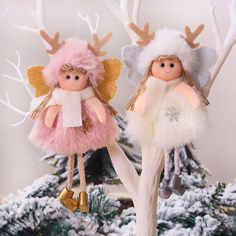 New Year Gift Cute Christmas Angel Doll Xmas Tree Ornament Noel Deco Christmas Decoration for Home Natal Navidad Decor