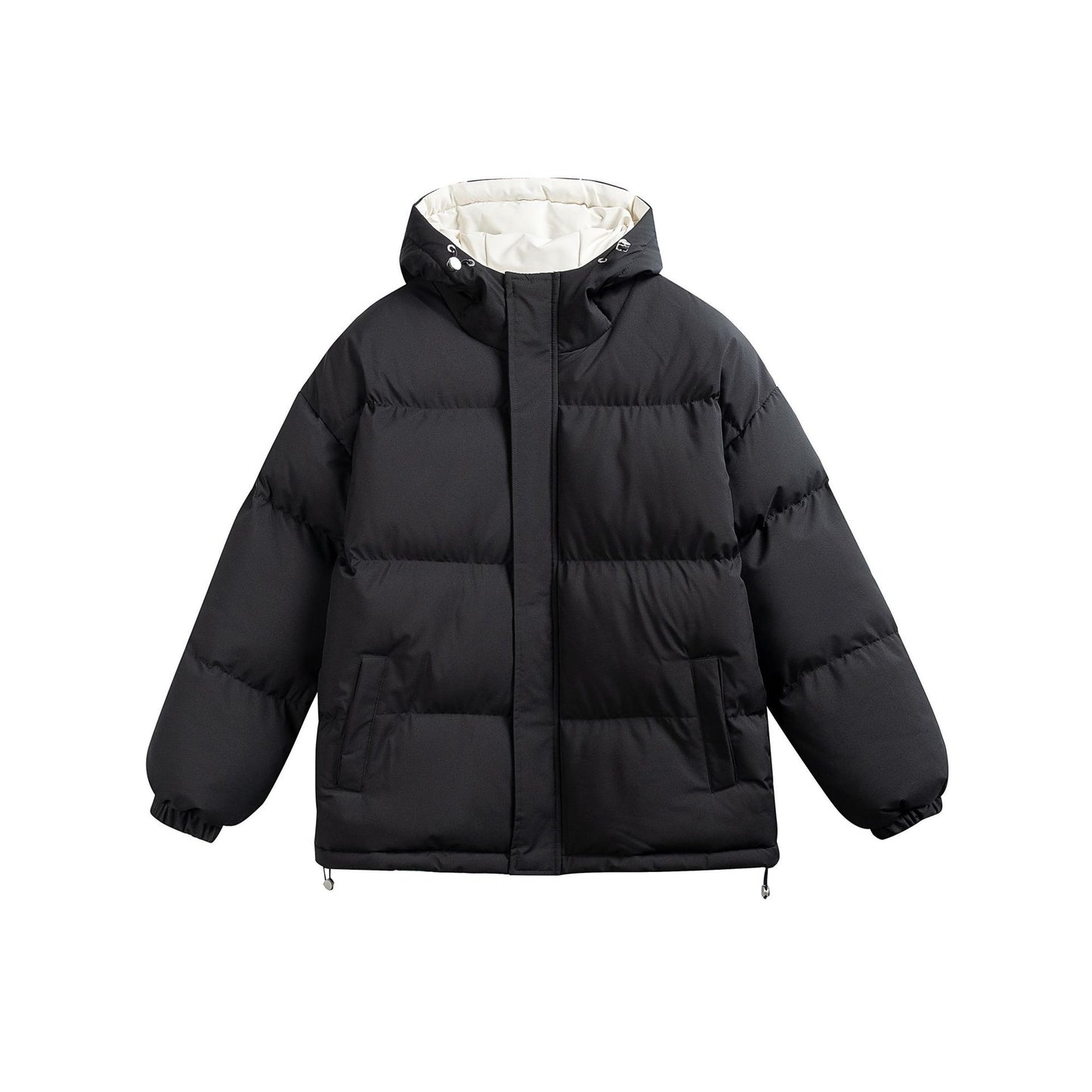 Manteau hiver Casual Hooded Coat for Couples Loose Thick Warm