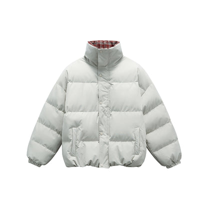 Manteau hiver Thickened Stand Collar Cotton Coat Couple Retro Warm Bread Style Cotton Jacket Outerwear