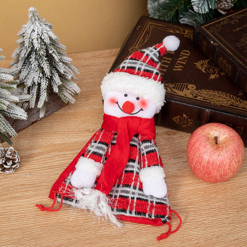 Creative Christmas Decoration Cartoon Tote Bag Gift Bag Christmas Present Bag Kids Candy Bag Apple Bag