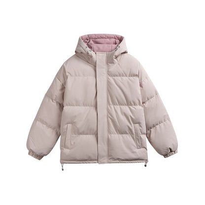 Manteau hiver Casual Hooded Coat for Couples Loose Thick Warm