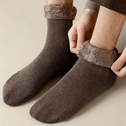 Chaussettes décontractées confortables et rembourrées pour hommes, vêtements d'hiver en plein air pour hommes, indispensables
