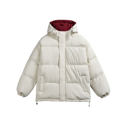 Manteau hiver Casual Hooded Coat for Couples Loose Thick Warm