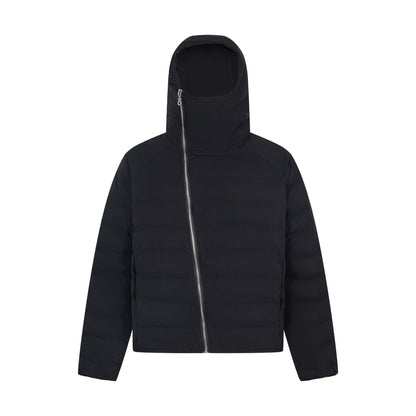 Manteau hiver Urban Style Irregular Zipper Thick Hooded Cotton Coat Unisex Trendy Loose Casual Warm Puffer Jacket