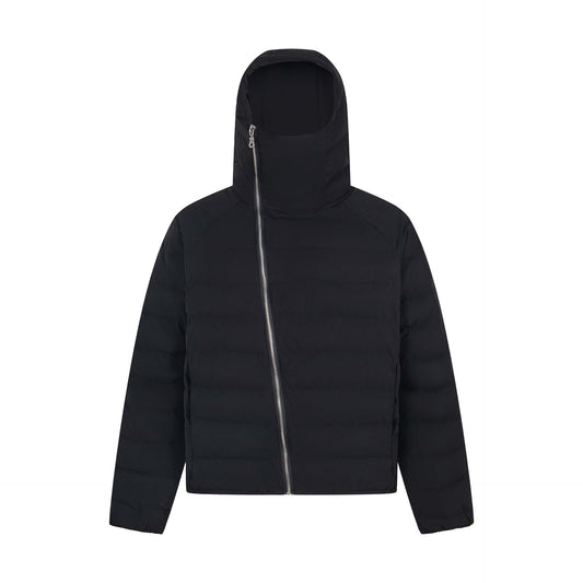 Manteau hiver Urban Style Irregular Zipper Thick Hooded Cotton Coat Unisex Trendy Loose Casual Warm Puffer Jacket