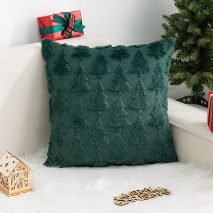 Christmas Pillow Cover Snowflake Christmas Tree Home Sofa Pillow Cover Holiday Decoration Cushion Cover