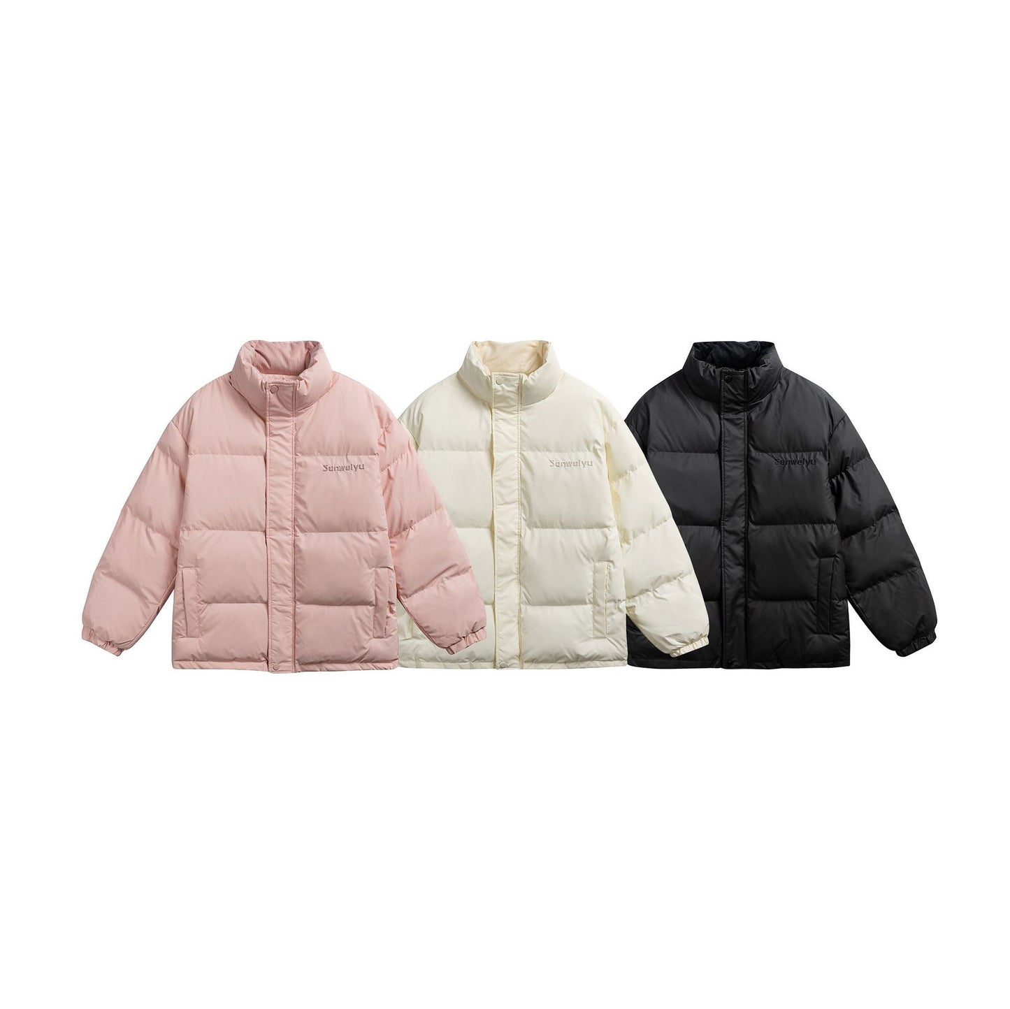 Manteau hiver Stand Collar Oversized Cotton Jacket Men's Retro Warm Winter Coat