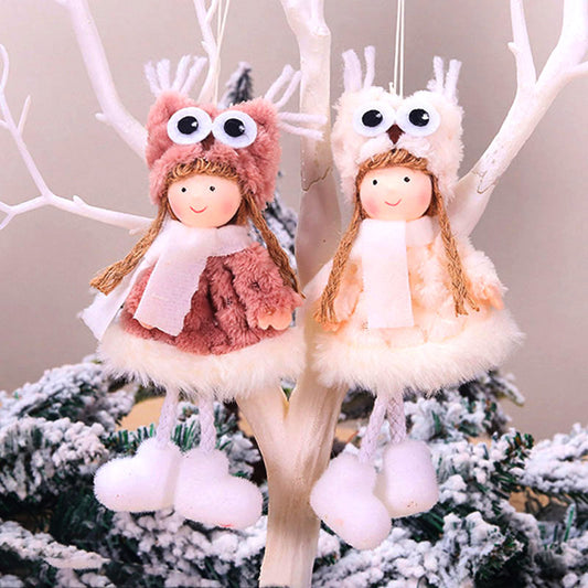 New Year Gift Cute Christmas Angel Doll Xmas Tree Ornament Noel Deco Christmas Decoration for Home Natal Navidad Decor