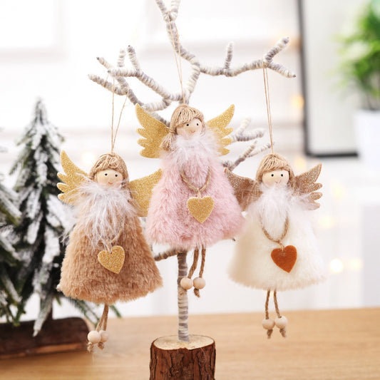 New Year Latest Christmas Angel Dolls Cute Xmas Tree Ornament Noel Deco Christmas Decoration for Home Navidad Kid Gift