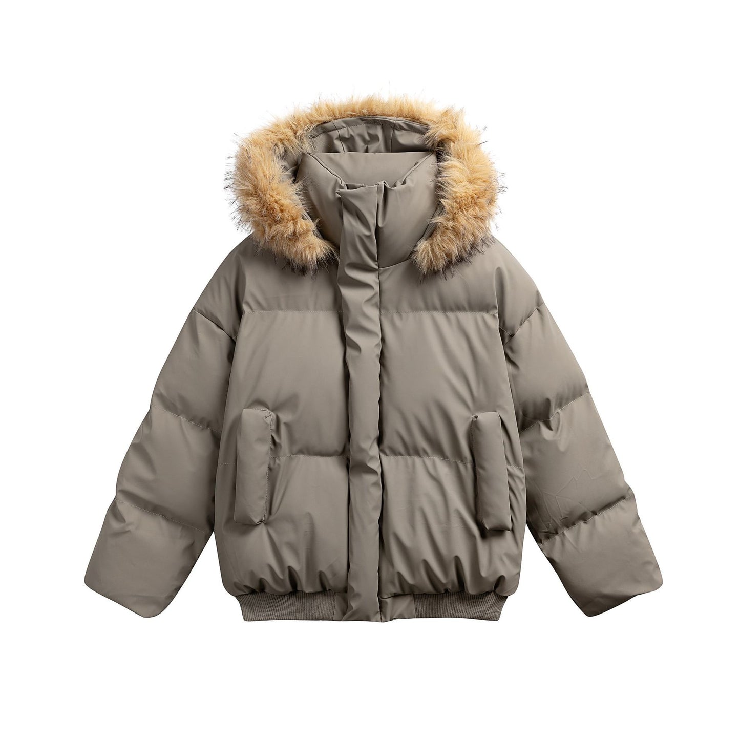 Manteau hiver Leather Cotton Coat for Men and Women Thick Warm Winter Outerwear