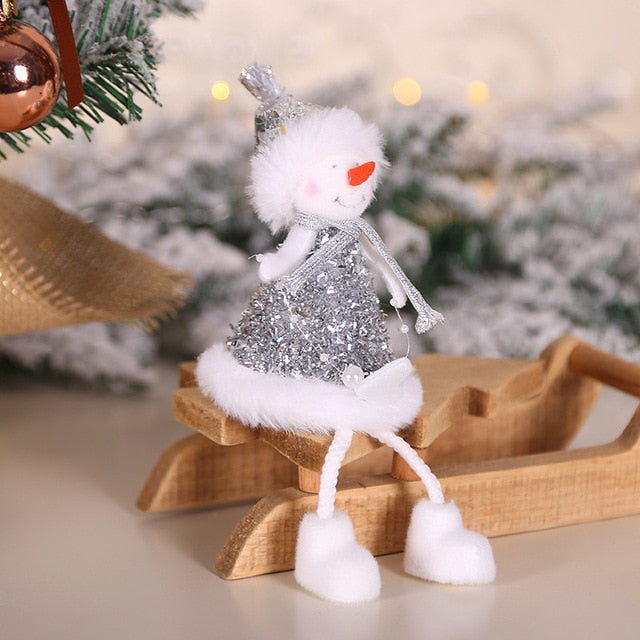 New Year Latest Christmas Angel Dolls Cute Xmas Tree Ornament Noel Deco Christmas Decoration for Home Navidad Kid Gift