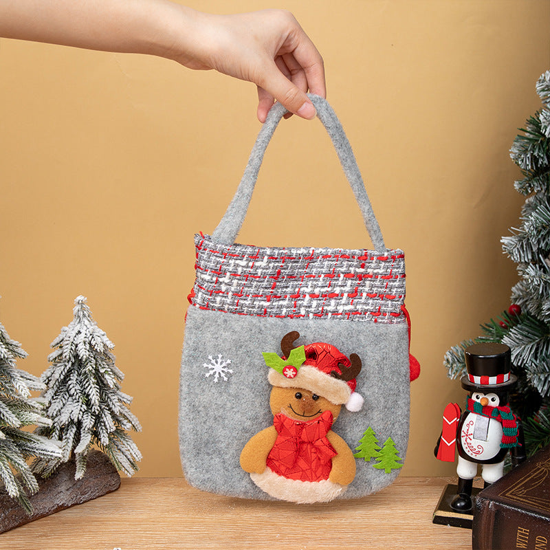 Christmas Decorations Christmas Tote Bag Candy Pouch Drawstring Bag Gift Packaging Bag Gift Bag